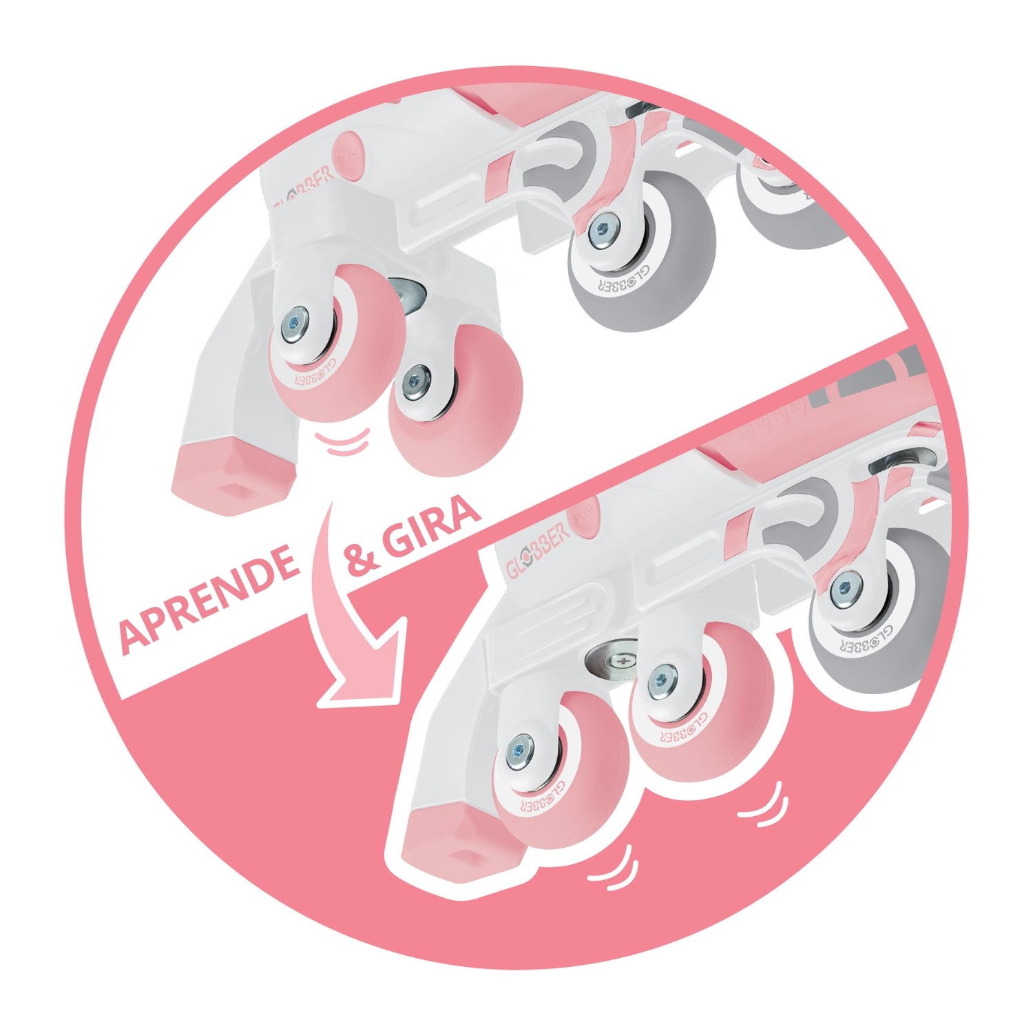 Patines de aprendizaje Rosado