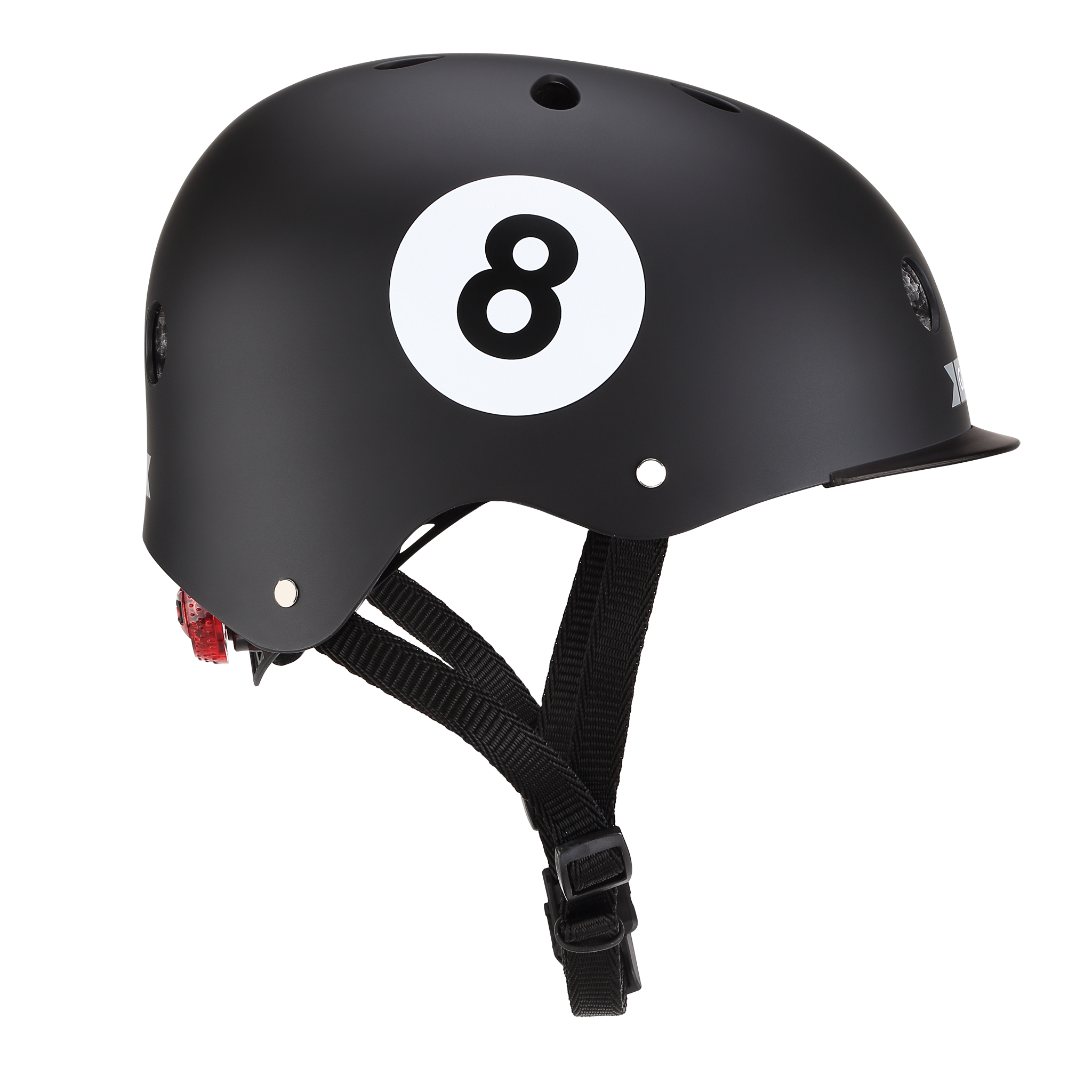 Casco Elite Negro 8 LED XS-S