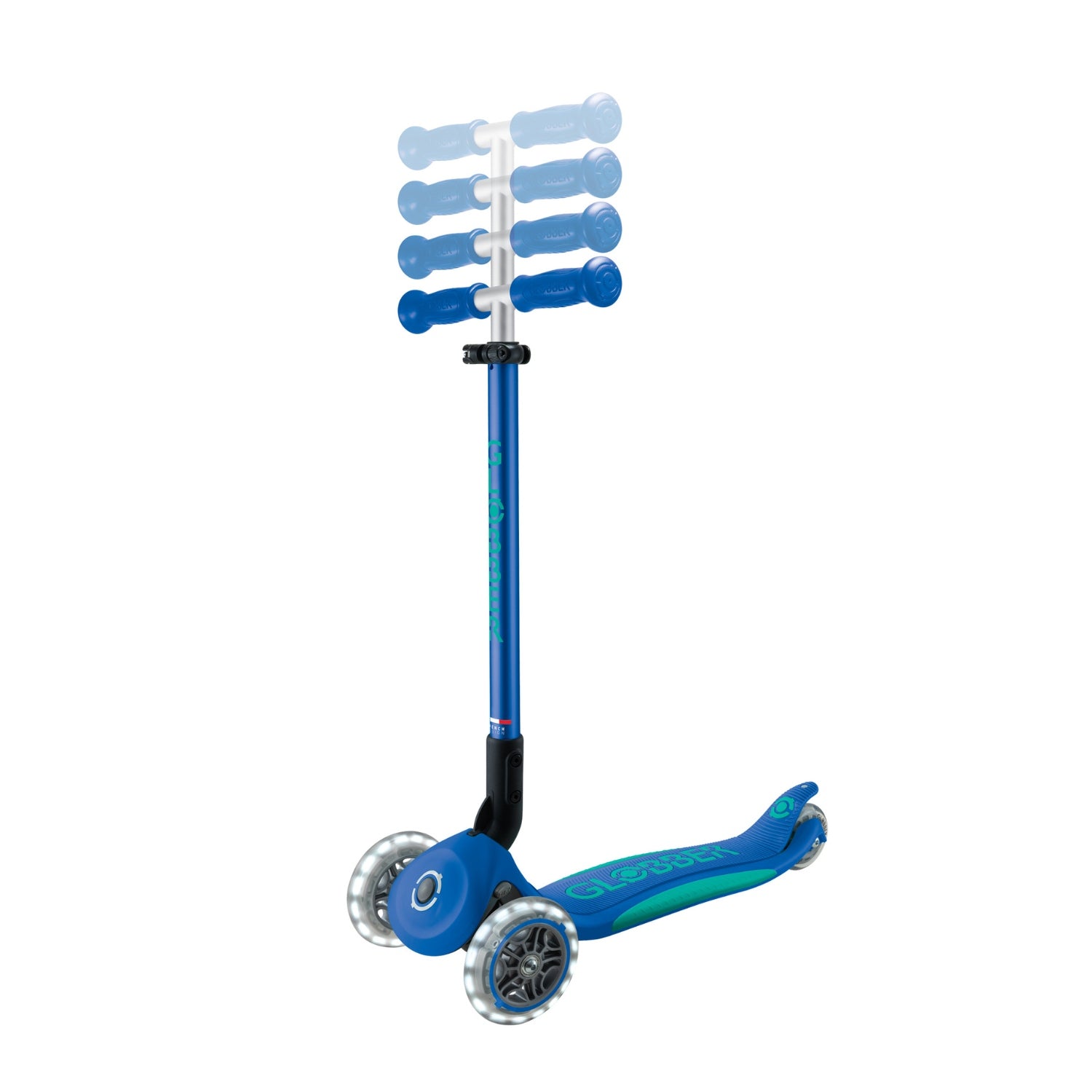 Globber Primo Plegable Plus LED Azul