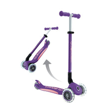 Cargar imagen en el visor de la galería, Globber Primo Plegable Plus LED Morado