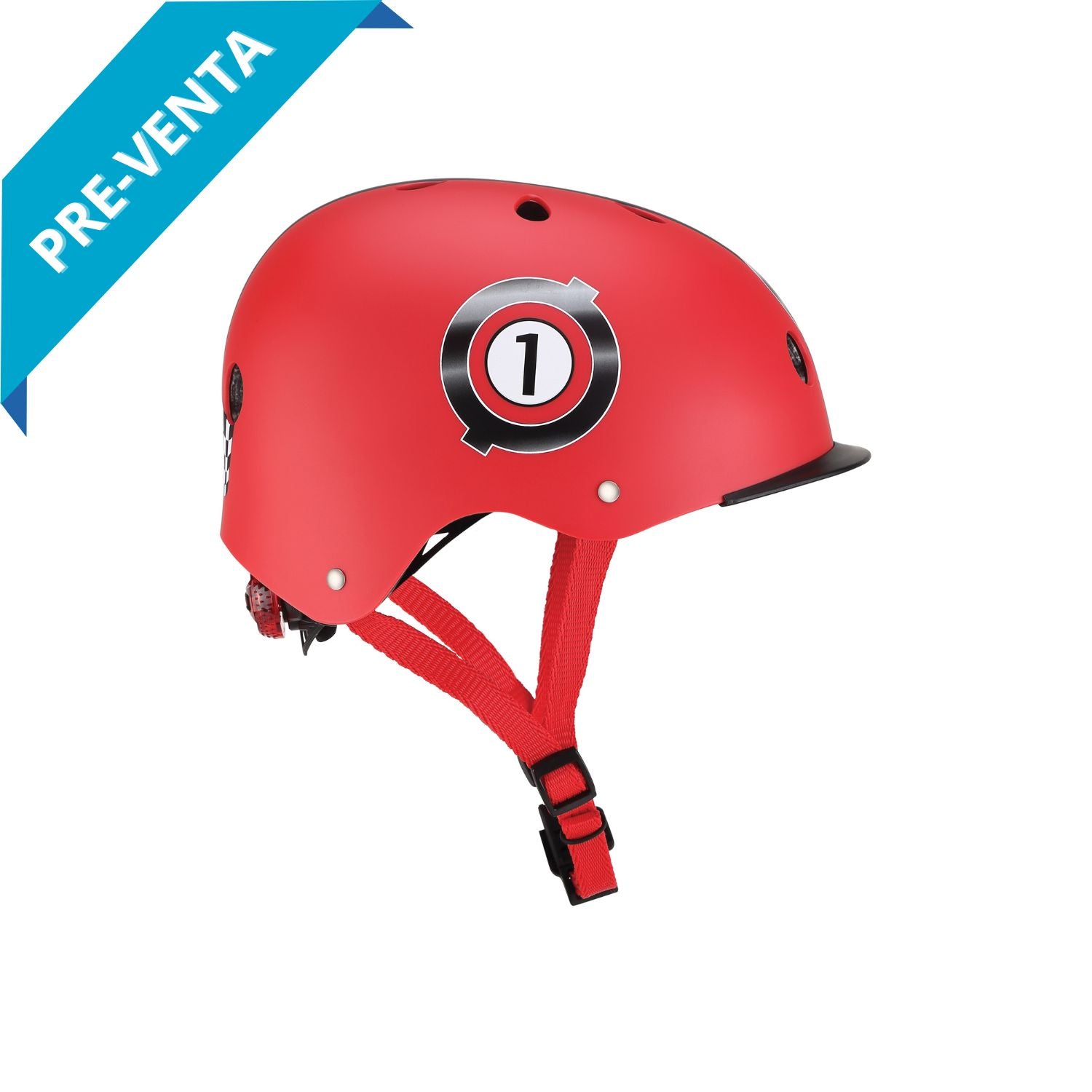 Casco Elite Rojo carrera LED XS-S