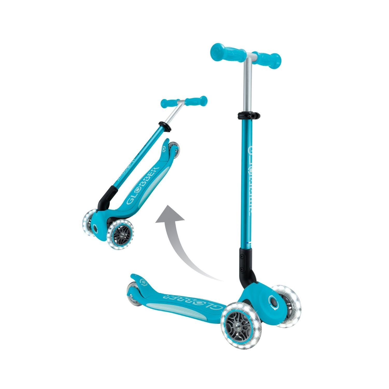 Globber Elite LED Celeste