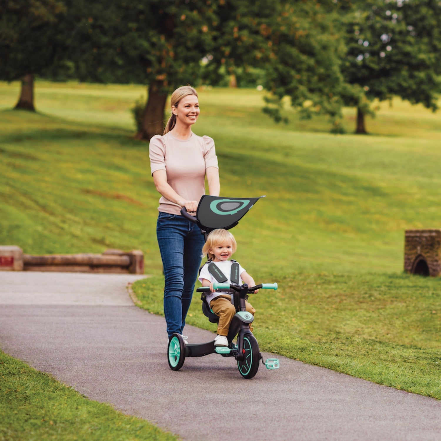 Triciclo 4 en 1 Explorer Teal