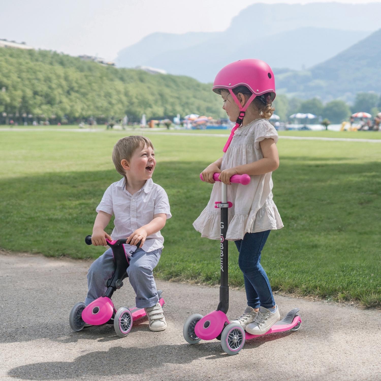 Globber Go Up Active LED azul