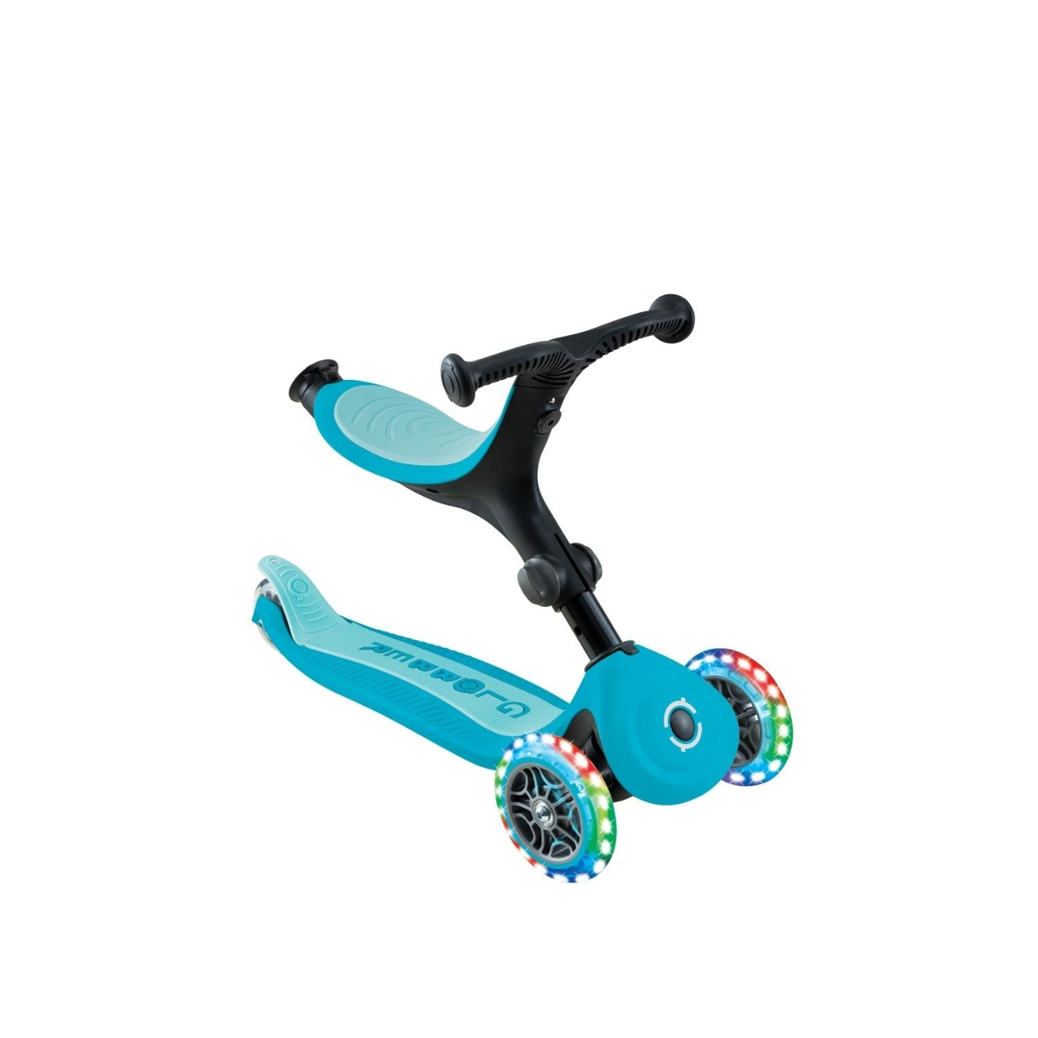 Globber Go Up Active LED 360 Celeste