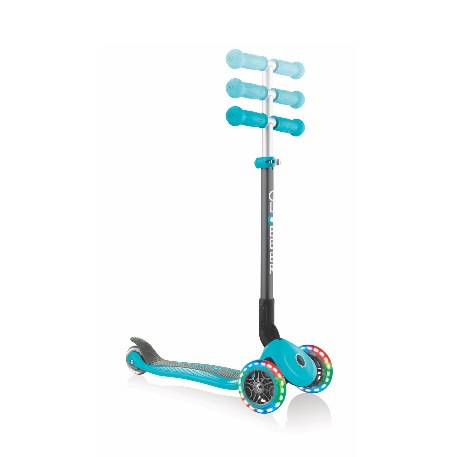 Scooter Globber Primo Plegable LED Turquesa 2