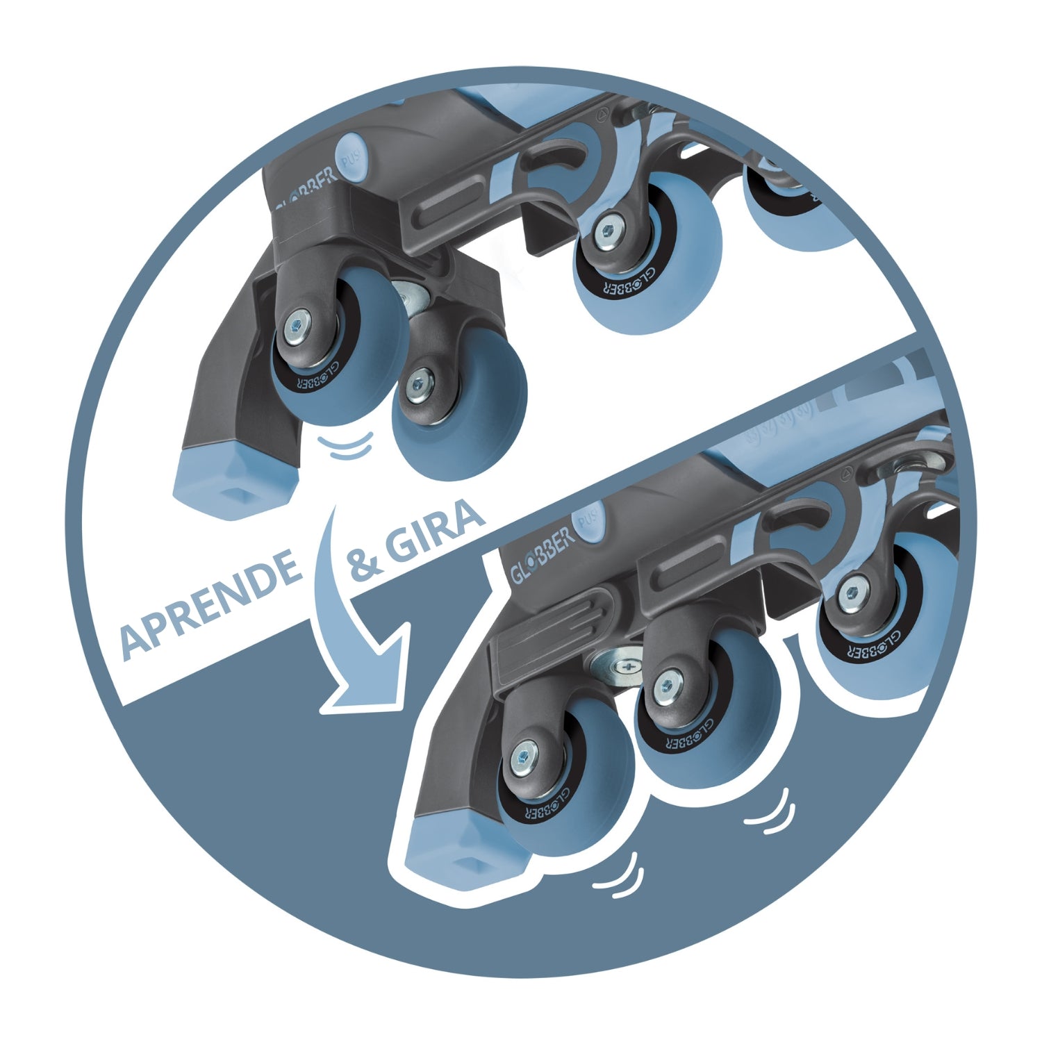 Patines de aprendizaje Azul acero