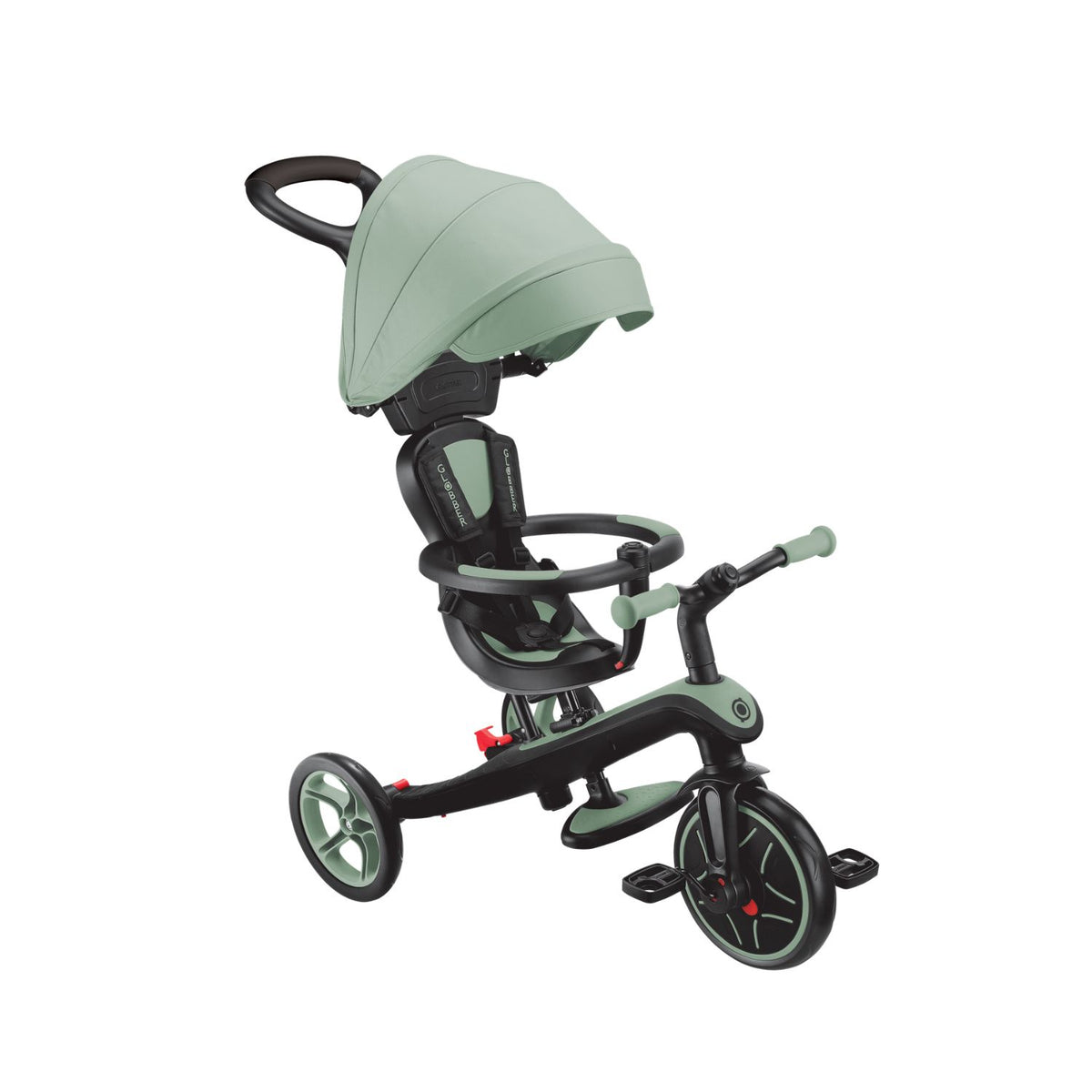 Triciclo Evolutivo 4 en 1 Globber Explorer Trike Verde olivo| De 10 meses a 5 años
