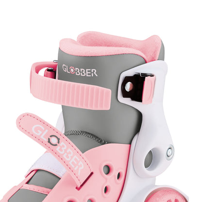 Globber Learning Skates Rosado Pastel – Patines de 4 Ruedas para Niños