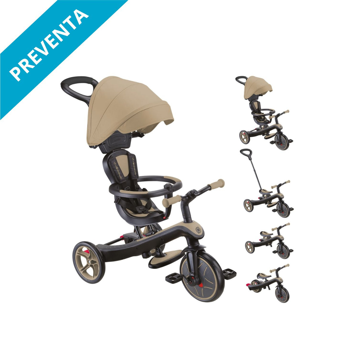 Triciclo Evolutivo 4 en 1 Globber Explorer Trike Arena| De 10 meses a 5 años
