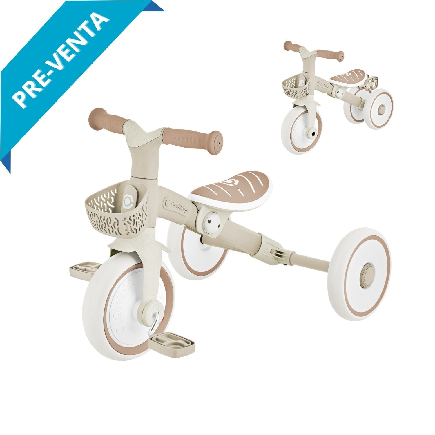 Triciclo de aprendizaje 2 en 1 ecológico