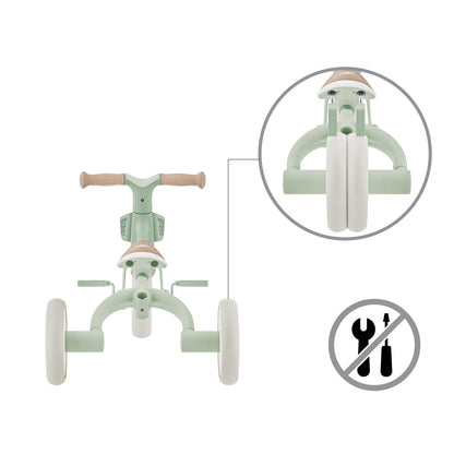 Triciclo Evolutivo 3 en 1 para niños de 1 a 3 años | Globber Learning Trike Verde