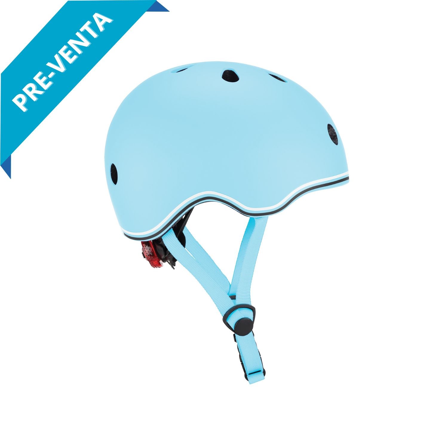 Casco Celeste Pastel LED XXS-XS