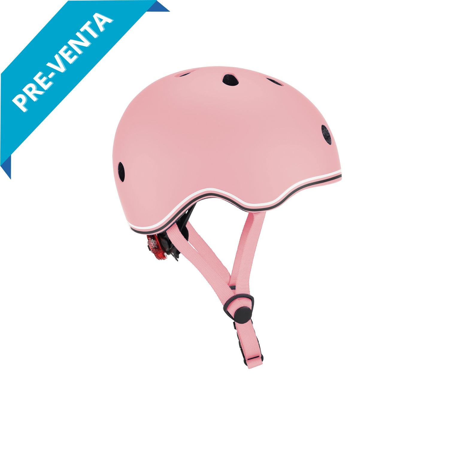 Casco Rosado Pastel LED XXS-XS