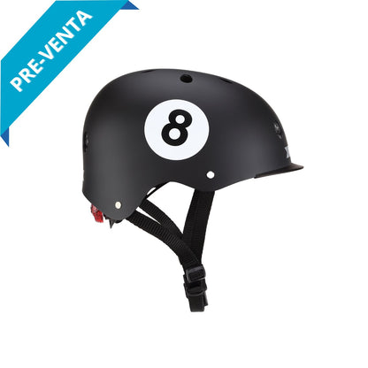 Casco Elite Negro 8 LED XS-S