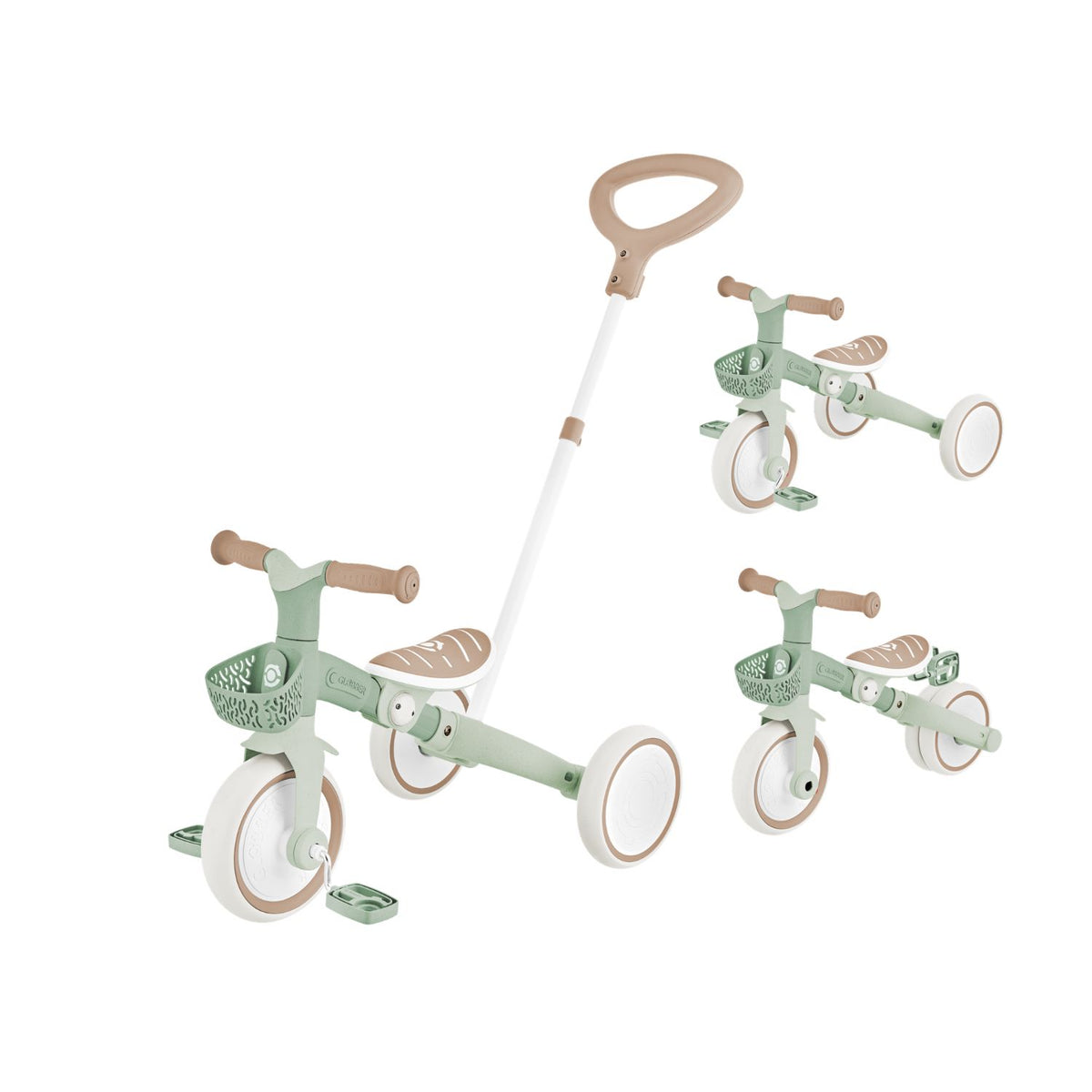 Triciclo Evolutivo 3 en 1 para niños de 1 a 3 años | Globber Learning Trike Verde