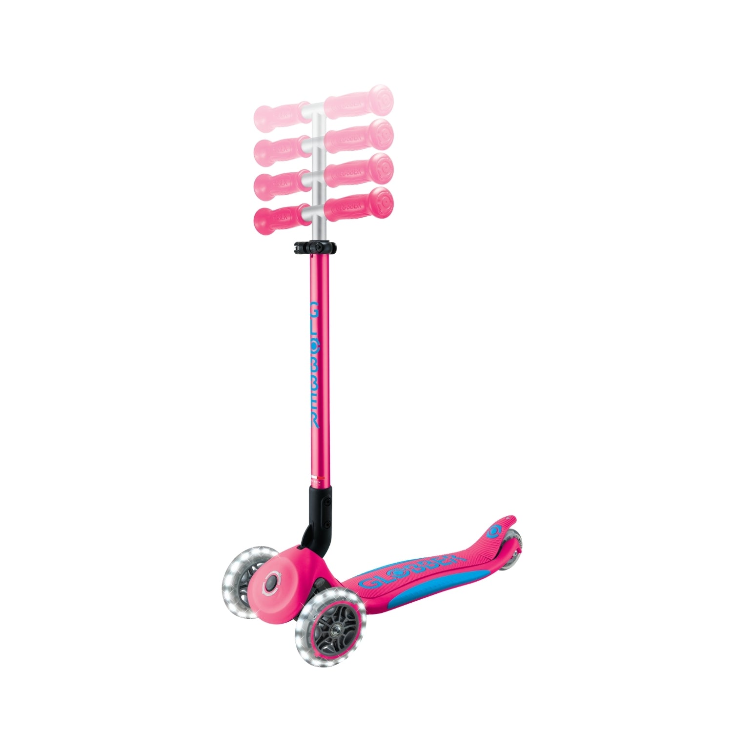 Globber Elite LED Fucsia
