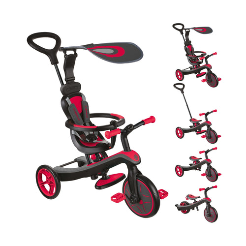 Triciclo 4 en 1 Explorer Rojo
