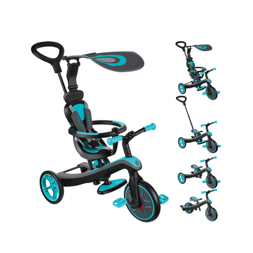 Triciclo 4 en 1 Explorer Teal