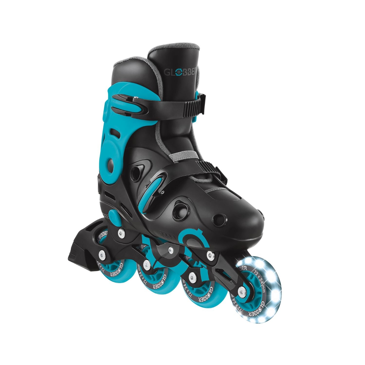 Patines lineales Go Skates Celeste Negro