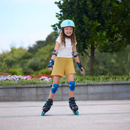 Patines lineales Go Skates Celeste Negro