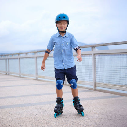 Patines lineales Go Skates Celeste Negro