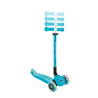 Globber Go Up Active LED 360 Celeste