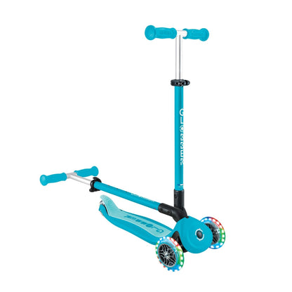 Globber Go Up Active LED 360 Celeste