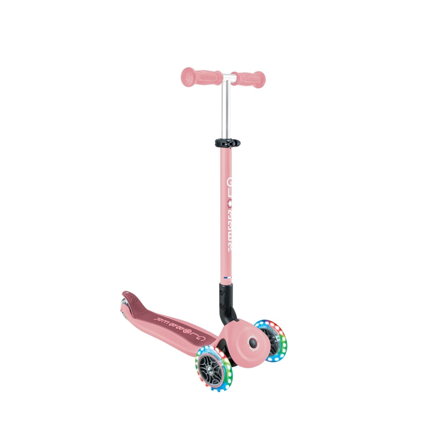 Globber Go Up Active LED 360 rosado pastel