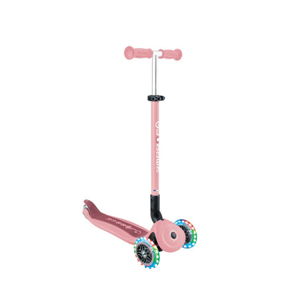 Globber Go Up Active LED 360 rosado pastel