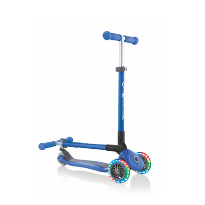 Scooter Globber Primo Plegable LED Azul 3