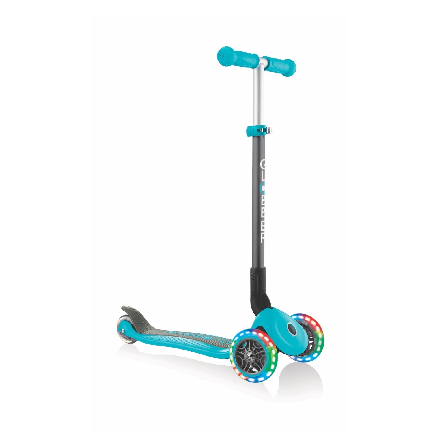 Scooter Globber Primo plegable LED Turquesa 1